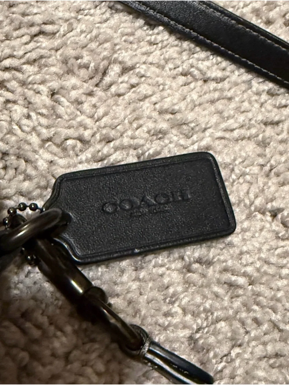Coach Black Quilted Heart Crossbody Bag